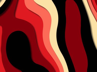 kağıt ile 3D arka plan şekilleri kesim. Soyut kağıt kitap kapağı için şablon arka plan bölmek. Kağıt arka plan kes. Soyut gerçekçi kağıt dekorasyon tasarımı için