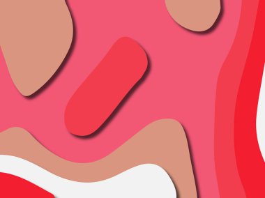 kağıt ile 3D arka plan şekilleri kesim. Soyut kağıt kitap kapağı için şablon arka plan bölmek. Kağıt arka plan kes. Soyut gerçekçi kağıt dekorasyon tasarımı için