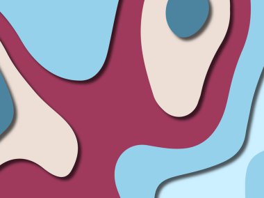 kağıt ile 3D arka plan şekilleri kesim. Soyut kağıt kitap kapağı için şablon arka plan bölmek. Kağıt arka plan kes. Soyut gerçekçi kağıt dekorasyon tasarımı için