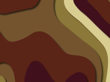 kağıt ile 3D arka plan şekilleri kesim. Soyut kağıt kitap kapağı için şablon arka plan bölmek. Kağıt arka plan kes. Soyut gerçekçi kağıt dekorasyon tasarımı için