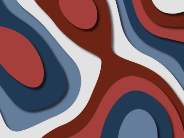 kağıt ile 3D arka plan şekilleri kesim. Soyut kağıt kitap kapağı için şablon arka plan bölmek. Kağıt arka plan kes. Soyut gerçekçi kağıt dekorasyon tasarımı için