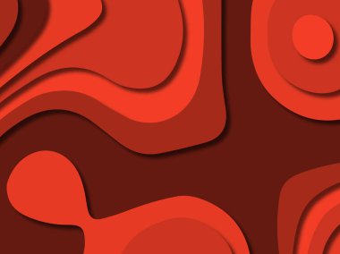 kağıt ile 3D arka plan şekilleri kesim. Soyut kağıt kitap kapağı için şablon arka plan bölmek. Kağıt arka plan kes. Soyut gerçekçi kağıt dekorasyon tasarımı için