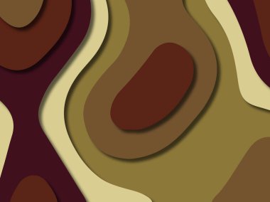 kağıt ile 3D arka plan şekilleri kesim. Soyut kağıt kitap kapağı için şablon arka plan bölmek. Kağıt arka plan kes. Soyut gerçekçi kağıt dekorasyon tasarımı için