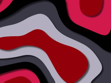 kağıt ile 3D arka plan şekilleri kesim. Soyut kağıt kitap kapağı için şablon arka plan bölmek. Kağıt arka plan kes. Soyut gerçekçi kağıt dekorasyon tasarımı için