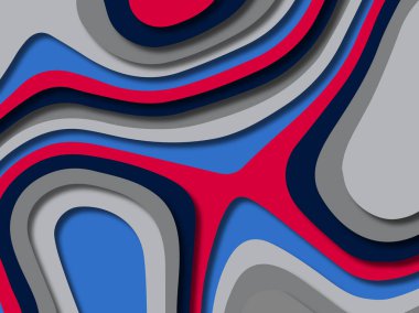 kağıt ile 3D arka plan şekilleri kesim. Soyut kağıt kitap kapağı için şablon arka plan bölmek. Kağıt arka plan kes. Soyut gerçekçi kağıt dekorasyon tasarımı için