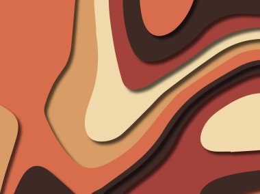 kağıt ile 3D arka plan şekilleri kesim. Soyut kağıt kitap kapağı için şablon arka plan bölmek. Kağıt arka plan kes. Soyut gerçekçi kağıt dekorasyon tasarımı için