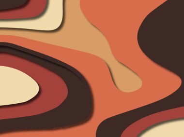 kağıt ile 3D arka plan şekilleri kesim. Soyut kağıt kitap kapağı için şablon arka plan bölmek. Kağıt arka plan kes. Soyut gerçekçi kağıt dekorasyon tasarımı için