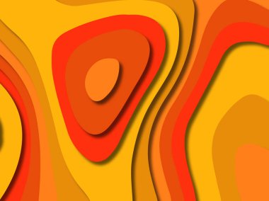 kağıt ile 3D arka plan şekilleri kesim. Soyut kağıt kitap kapağı için şablon arka plan bölmek. Kağıt arka plan kes. Soyut gerçekçi kağıt dekorasyon tasarımı için