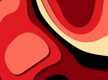 kağıt ile 3D arka plan şekilleri kesim. Soyut kağıt kitap kapağı için şablon arka plan bölmek. Kağıt arka plan kes. Soyut gerçekçi kağıt dekorasyon tasarımı için