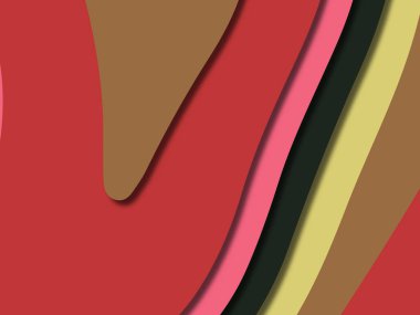 kağıt ile 3D arka plan şekilleri kesim. Soyut kağıt kitap kapağı için şablon arka plan bölmek. Kağıt arka plan kes. Soyut gerçekçi kağıt dekorasyon tasarımı için