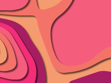 kağıt ile 3D arka plan şekilleri kesim. Soyut kağıt kitap kapağı için şablon arka plan bölmek. Kağıt arka plan kes. Soyut gerçekçi kağıt dekorasyon tasarımı için