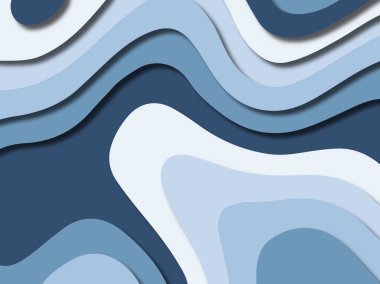 kağıt ile 3D arka plan şekilleri kesim. Soyut kağıt kitap kapağı için şablon arka plan bölmek. Kağıt arka plan kes. Soyut gerçekçi kağıt dekorasyon tasarımı için