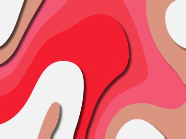 kağıt ile 3D arka plan şekilleri kesim. Soyut kağıt kitap kapağı için şablon arka plan bölmek. Kağıt arka plan kes. Soyut gerçekçi kağıt dekorasyon tasarımı için