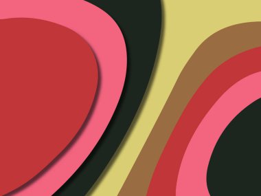 kağıt ile 3D arka plan şekilleri kesim. Soyut kağıt kitap kapağı için şablon arka plan bölmek. Kağıt arka plan kes. Soyut gerçekçi kağıt dekorasyon tasarımı için