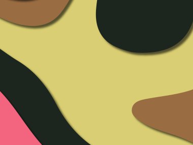 kağıt ile 3D arka plan şekilleri kesim. Soyut kağıt kitap kapağı için şablon arka plan bölmek. Kağıt arka plan kes. Soyut gerçekçi kağıt dekorasyon tasarımı için