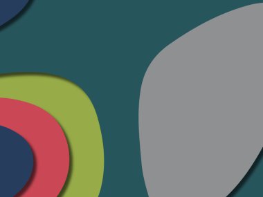 kağıt ile 3D arka plan şekilleri kesim. Soyut kağıt kitap kapağı için şablon arka plan bölmek. Kağıt arka plan kes. Soyut gerçekçi kağıt dekorasyon tasarımı için