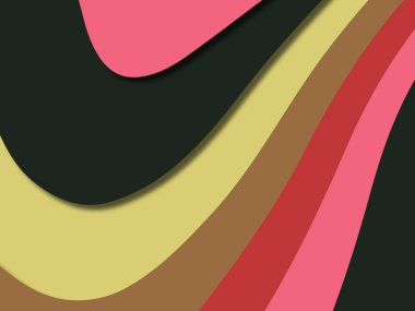 kağıt ile 3D arka plan şekilleri kesim. Soyut kağıt kitap kapağı için şablon arka plan bölmek. Kağıt arka plan kes. Soyut gerçekçi kağıt dekorasyon tasarımı için