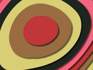 kağıt ile 3D arka plan şekilleri kesim. Soyut kağıt kitap kapağı için şablon arka plan bölmek. Kağıt arka plan kes. Soyut gerçekçi kağıt dekorasyon tasarımı için