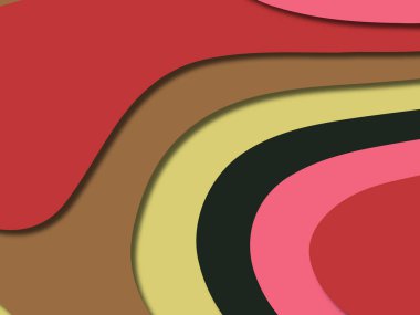 kağıt ile 3D arka plan şekilleri kesim. Soyut kağıt kitap kapağı için şablon arka plan bölmek. Kağıt arka plan kes. Soyut gerçekçi kağıt dekorasyon tasarımı için