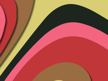 kağıt ile 3D arka plan şekilleri kesim. Soyut kağıt kitap kapağı için şablon arka plan bölmek. Kağıt arka plan kes. Soyut gerçekçi kağıt dekorasyon tasarımı için