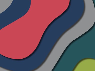 kağıt ile 3D arka plan şekilleri kesim. Soyut kağıt kitap kapağı için şablon arka plan bölmek. Kağıt arka plan kes. Soyut gerçekçi kağıt dekorasyon tasarımı için