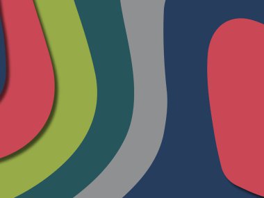 kağıt ile 3D arka plan şekilleri kesim. Soyut kağıt kitap kapağı için şablon arka plan bölmek. Kağıt arka plan kes. Soyut gerçekçi kağıt dekorasyon tasarımı için