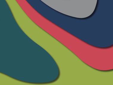 kağıt ile 3D arka plan şekilleri kesim. Soyut kağıt kitap kapağı için şablon arka plan bölmek. Kağıt arka plan kes. Soyut gerçekçi kağıt dekorasyon tasarımı için