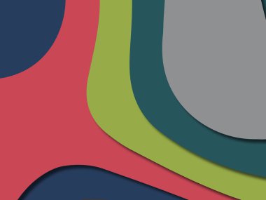 kağıt ile 3D arka plan şekilleri kesim. Soyut kağıt kitap kapağı için şablon arka plan bölmek. Kağıt arka plan kes. Soyut gerçekçi kağıt dekorasyon tasarımı için