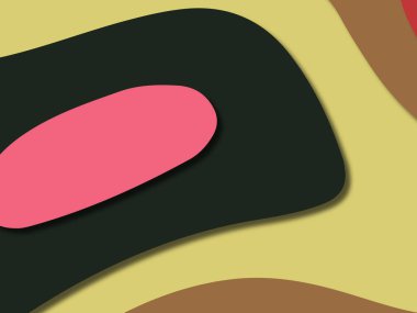 kağıt ile 3D arka plan şekilleri kesim. Soyut kağıt kitap kapağı için şablon arka plan bölmek. Kağıt arka plan kes. Soyut gerçekçi kağıt dekorasyon tasarımı için