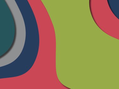 kağıt ile 3D arka plan şekilleri kesim. Soyut kağıt kitap kapağı için şablon arka plan bölmek. Kağıt arka plan kes. Soyut gerçekçi kağıt dekorasyon tasarımı için