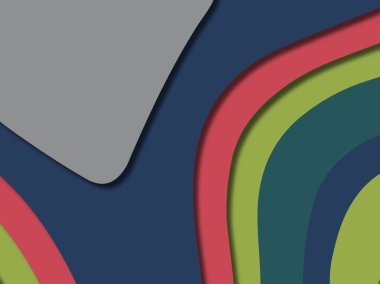 kağıt ile 3D arka plan şekilleri kesim. Soyut kağıt kitap kapağı için şablon arka plan bölmek. Kağıt arka plan kes. Soyut gerçekçi kağıt dekorasyon tasarımı için