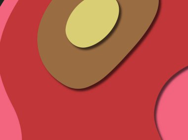 kağıt ile 3D arka plan şekilleri kesim. Soyut kağıt kitap kapağı için şablon arka plan bölmek. Kağıt arka plan kes. Soyut gerçekçi kağıt dekorasyon tasarımı için