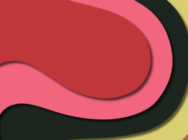 kağıt ile 3D arka plan şekilleri kesim. Soyut kağıt kitap kapağı için şablon arka plan bölmek. Kağıt arka plan kes. Soyut gerçekçi kağıt dekorasyon tasarımı için