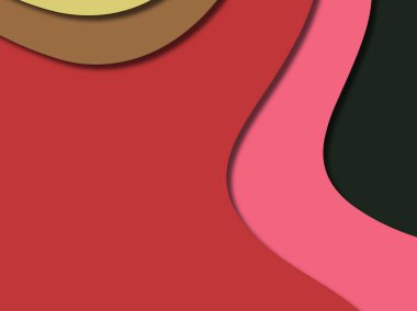 kağıt ile 3D arka plan şekilleri kesim. Soyut kağıt kitap kapağı için şablon arka plan bölmek. Kağıt arka plan kes. Soyut gerçekçi kağıt dekorasyon tasarımı için