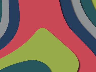 kağıt ile 3D arka plan şekilleri kesim. Soyut kağıt kitap kapağı için şablon arka plan bölmek. Kağıt arka plan kes. Soyut gerçekçi kağıt dekorasyon tasarımı için