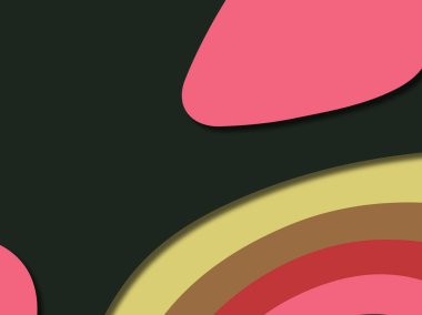 kağıt ile 3D arka plan şekilleri kesim. Soyut kağıt kitap kapağı için şablon arka plan bölmek. Kağıt arka plan kes. Soyut gerçekçi kağıt dekorasyon tasarımı için