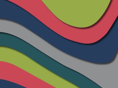 kağıt ile 3D arka plan şekilleri kesim. Soyut kağıt kitap kapağı için şablon arka plan bölmek. Kağıt arka plan kes. Soyut gerçekçi kağıt dekorasyon tasarımı için