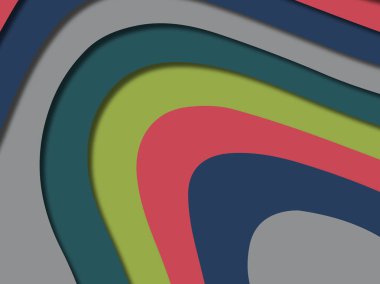 kağıt ile 3D arka plan şekilleri kesim. Soyut kağıt kitap kapağı için şablon arka plan bölmek. Kağıt arka plan kes. Soyut gerçekçi kağıt dekorasyon tasarımı için