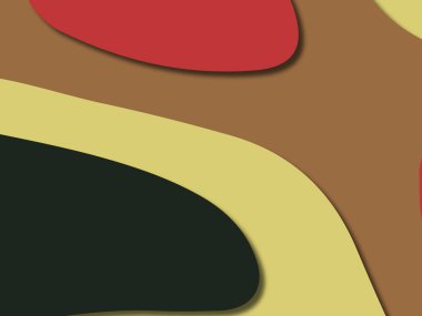 kağıt ile 3D arka plan şekilleri kesim. Soyut kağıt kitap kapağı için şablon arka plan bölmek. Kağıt arka plan kes. Soyut gerçekçi kağıt dekorasyon tasarımı için