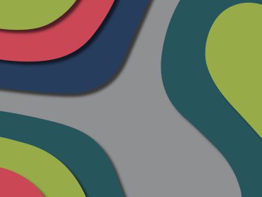 kağıt ile 3D arka plan şekilleri kesim. Soyut kağıt kitap kapağı için şablon arka plan bölmek. Kağıt arka plan kes. Soyut gerçekçi kağıt dekorasyon tasarımı için