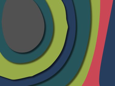 kağıt ile 3D arka plan şekilleri kesim. Soyut kağıt kitap kapağı için şablon arka plan bölmek. Kağıt arka plan kes. Soyut gerçekçi kağıt dekorasyon tasarımı için