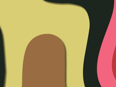 kağıt ile 3D arka plan şekilleri kesim. Soyut kağıt kitap kapağı için şablon arka plan bölmek. Kağıt arka plan kes. Soyut gerçekçi kağıt dekorasyon tasarımı için