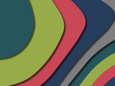 kağıt ile 3D arka plan şekilleri kesim. Soyut kağıt kitap kapağı için şablon arka plan bölmek. Kağıt arka plan kes. Soyut gerçekçi kağıt dekorasyon tasarımı için