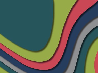 kağıt ile 3D arka plan şekilleri kesim. Soyut kağıt kitap kapağı için şablon arka plan bölmek. Kağıt arka plan kes. Soyut gerçekçi kağıt dekorasyon tasarımı için