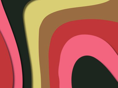 kağıt ile 3D arka plan şekilleri kesim. Soyut kağıt kitap kapağı için şablon arka plan bölmek. Kağıt arka plan kes. Soyut gerçekçi kağıt dekorasyon tasarımı için