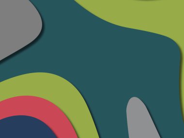 kağıt ile 3D arka plan şekilleri kesim. Soyut kağıt kitap kapağı için şablon arka plan bölmek. Kağıt arka plan kes. Soyut gerçekçi kağıt dekorasyon tasarımı için