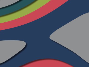 kağıt ile 3D arka plan şekilleri kesim. Soyut kağıt kitap kapağı için şablon arka plan bölmek. Kağıt arka plan kes. Soyut gerçekçi kağıt dekorasyon tasarımı için