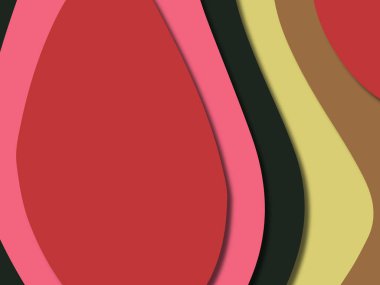 kağıt ile 3D arka plan şekilleri kesim. Soyut kağıt kitap kapağı için şablon arka plan bölmek. Kağıt arka plan kes. Soyut gerçekçi kağıt dekorasyon tasarımı için