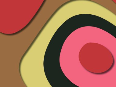 kağıt ile 3D arka plan şekilleri kesim. Soyut kağıt kitap kapağı için şablon arka plan bölmek. Kağıt arka plan kes. Soyut gerçekçi kağıt dekorasyon tasarımı için