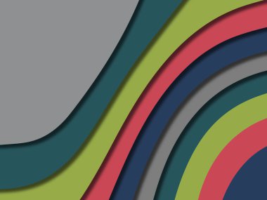 kağıt ile 3D arka plan şekilleri kesim. Soyut kağıt kitap kapağı için şablon arka plan bölmek. Kağıt arka plan kes. Soyut gerçekçi kağıt dekorasyon tasarımı için